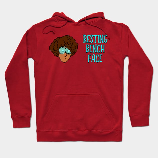 Resting Bench Face - Afro Hoodie by StopperSaysDsgn